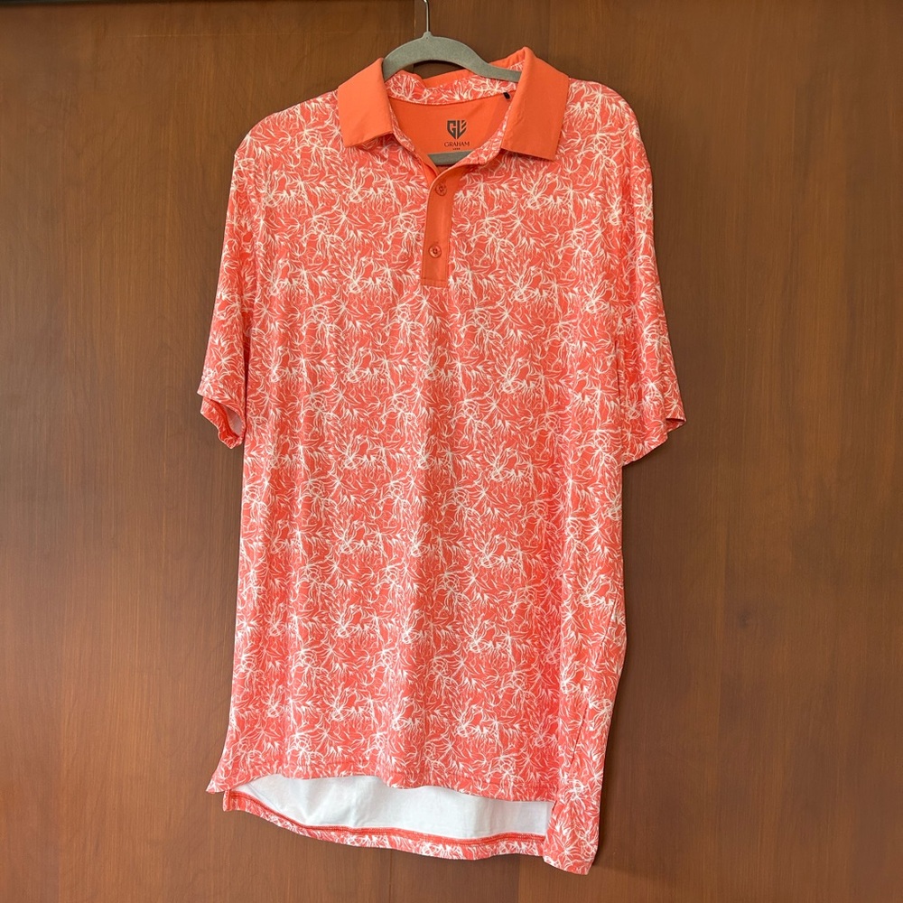 Men's Graham Luxe salmon Polo Shirt